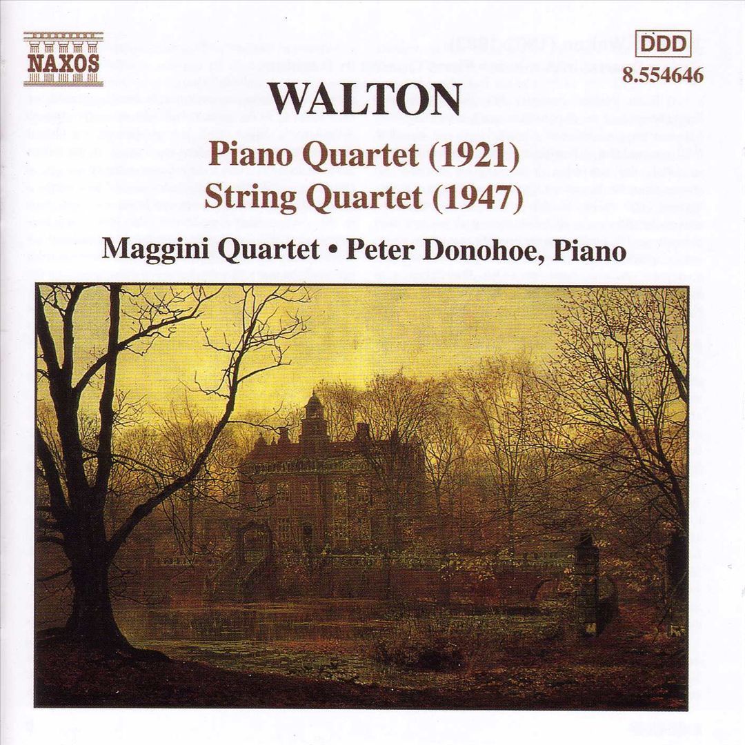 Walton: Piano Quartet; String Quartet cover art