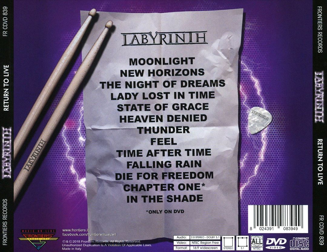 Return to Live cover art