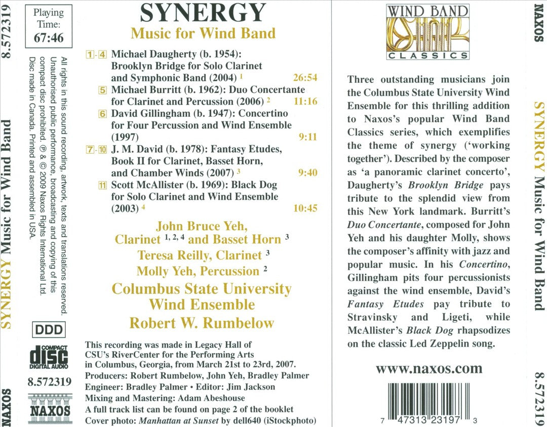 Synergy: Music for Wind Band cover art