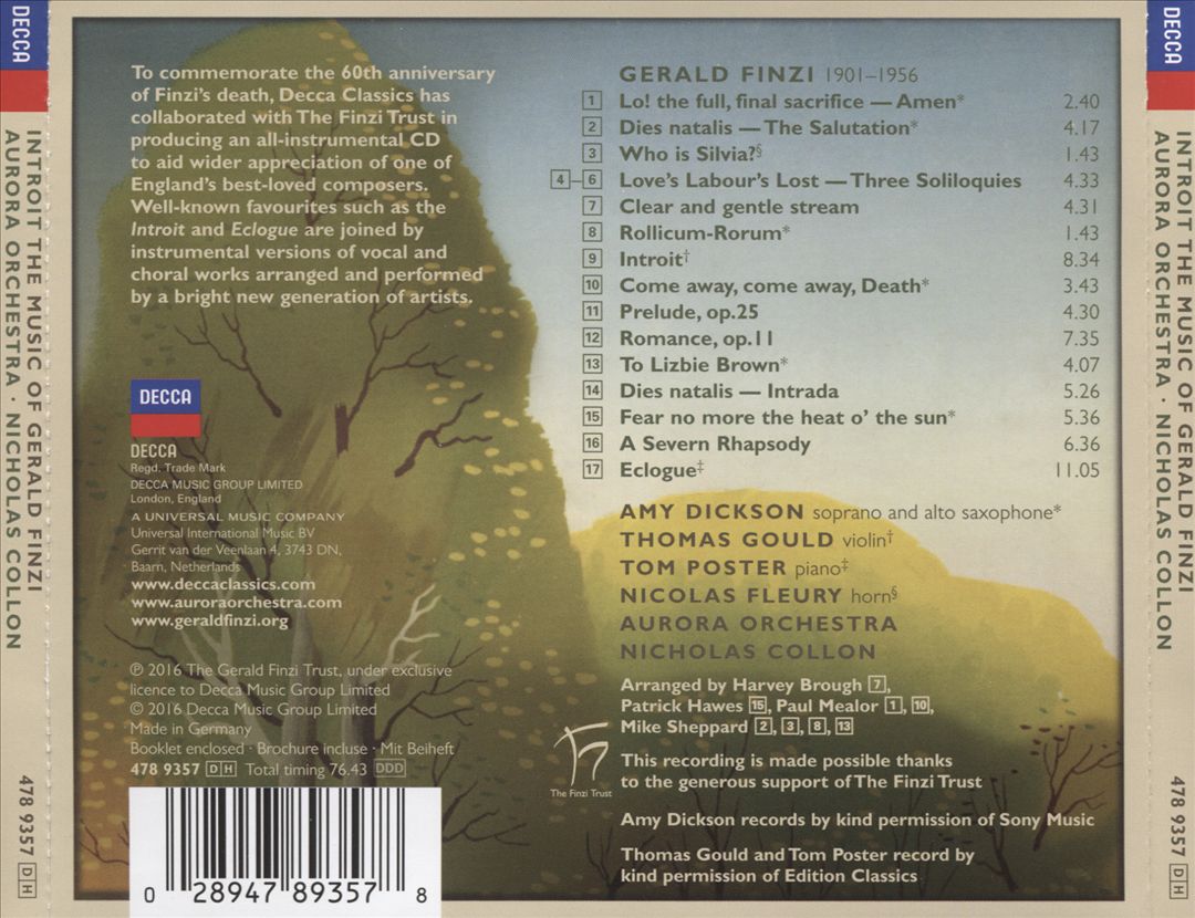 Introit: The Music of Gerald Finzi cover art