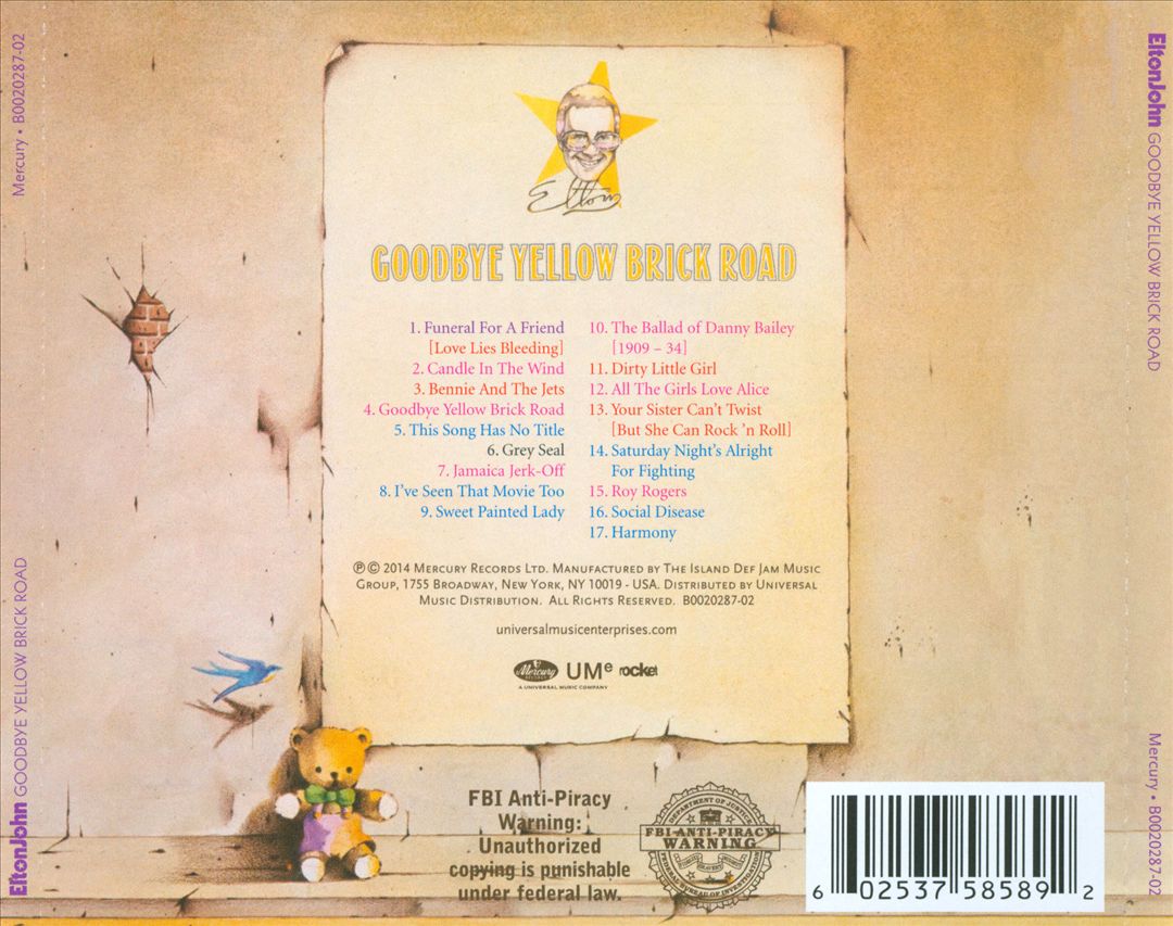 Goodbye Yellow Brick Road cover art