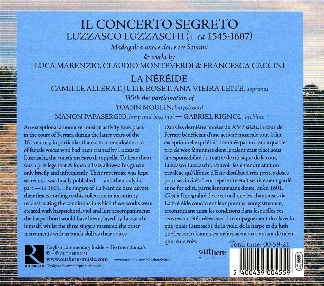 Luzzaschi: Il concerto segreto cover art
