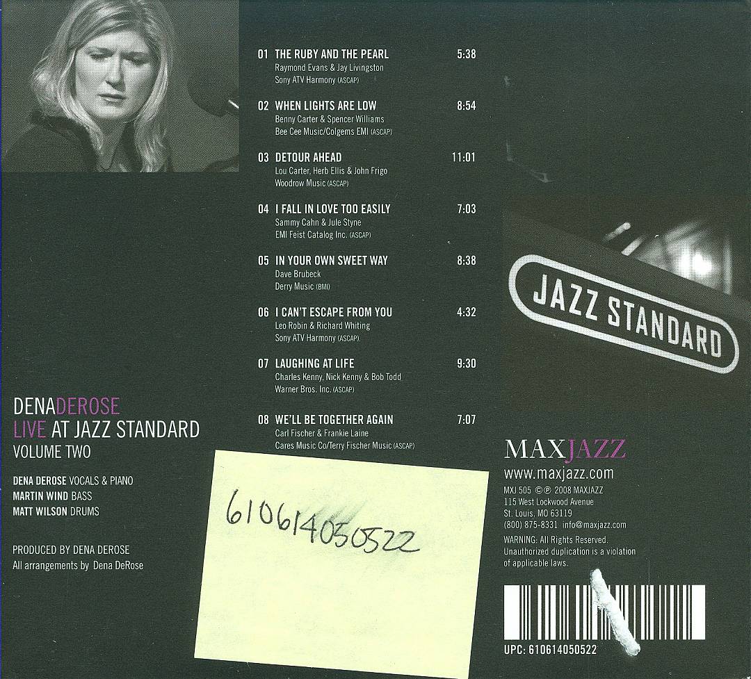 Live at Jazz Standard, Vol. 2 cover art