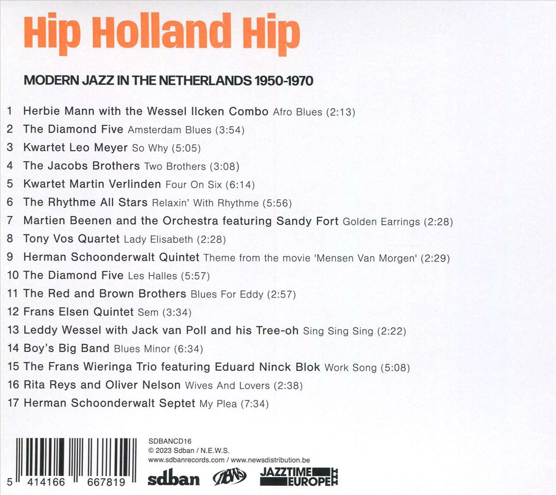 Hip Holland Hip: Modern Jazz in The Netherlands, 1950-1970 cover art