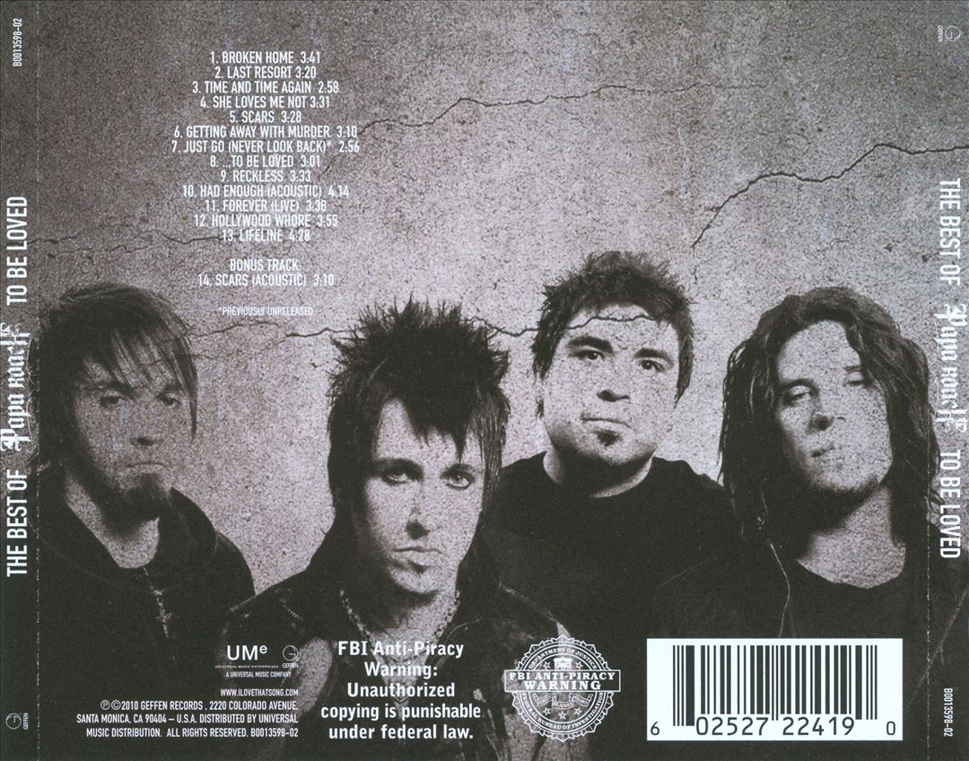 Best of Papa Roach: To Be Loved cover art