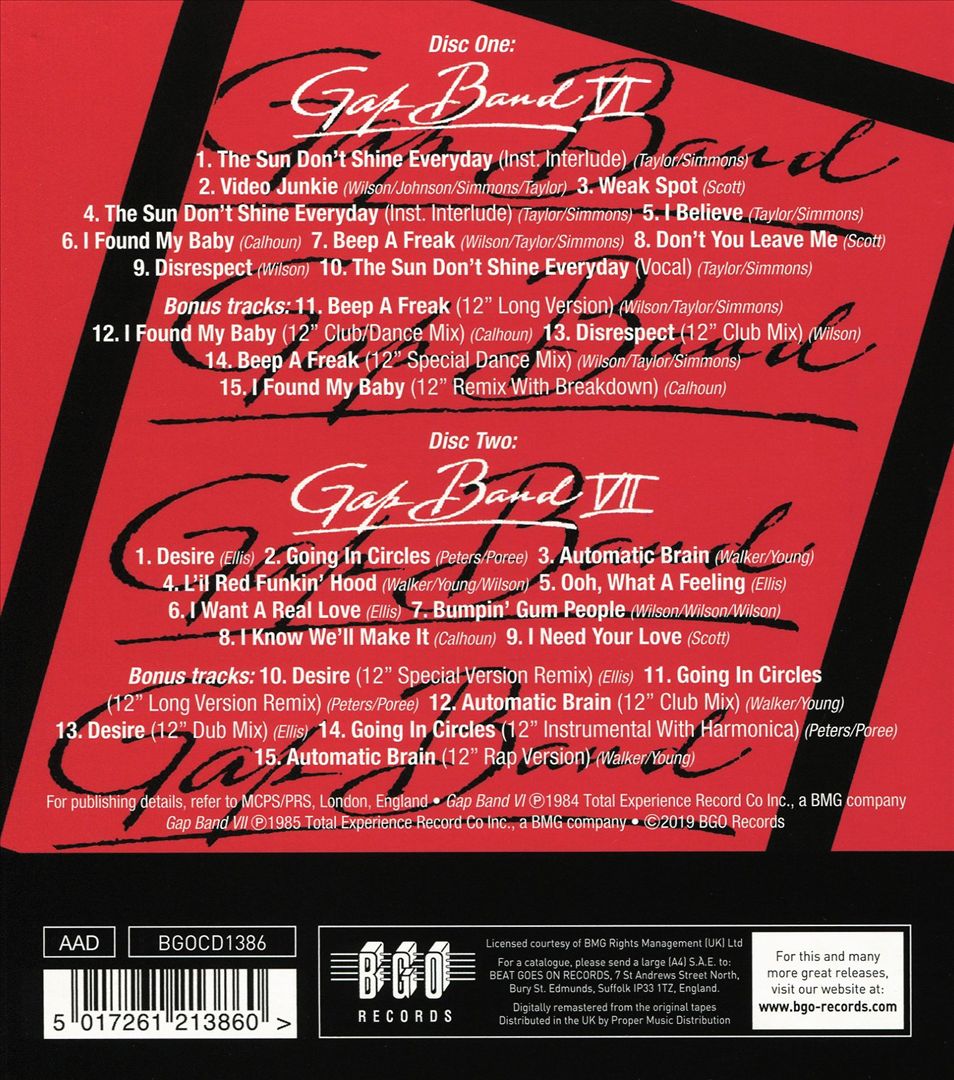 Gap Band VI/Gap Band VII cover art