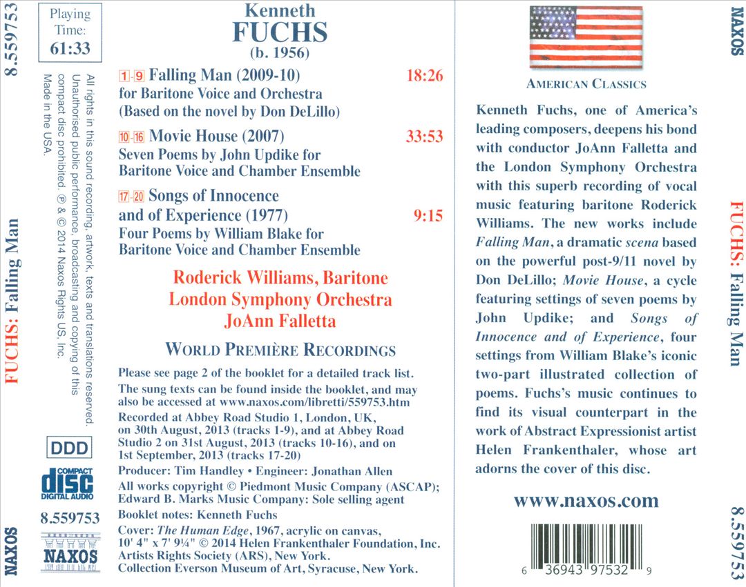 Kenneth Fuchs: Falling Man cover art