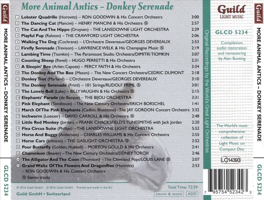 Golden Age of Light Music: More Animal Antics - Donkey Serenade cover art