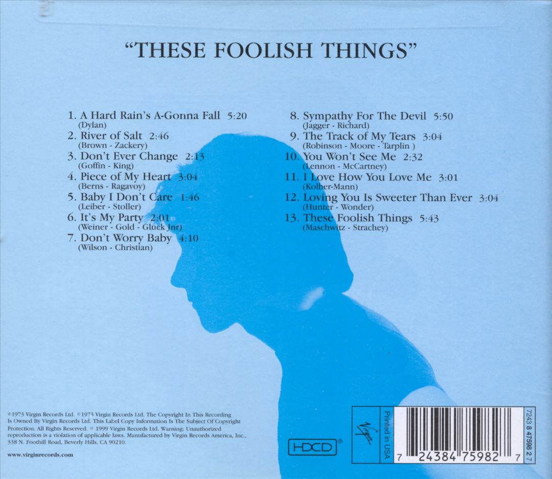 These Foolish Things cover art