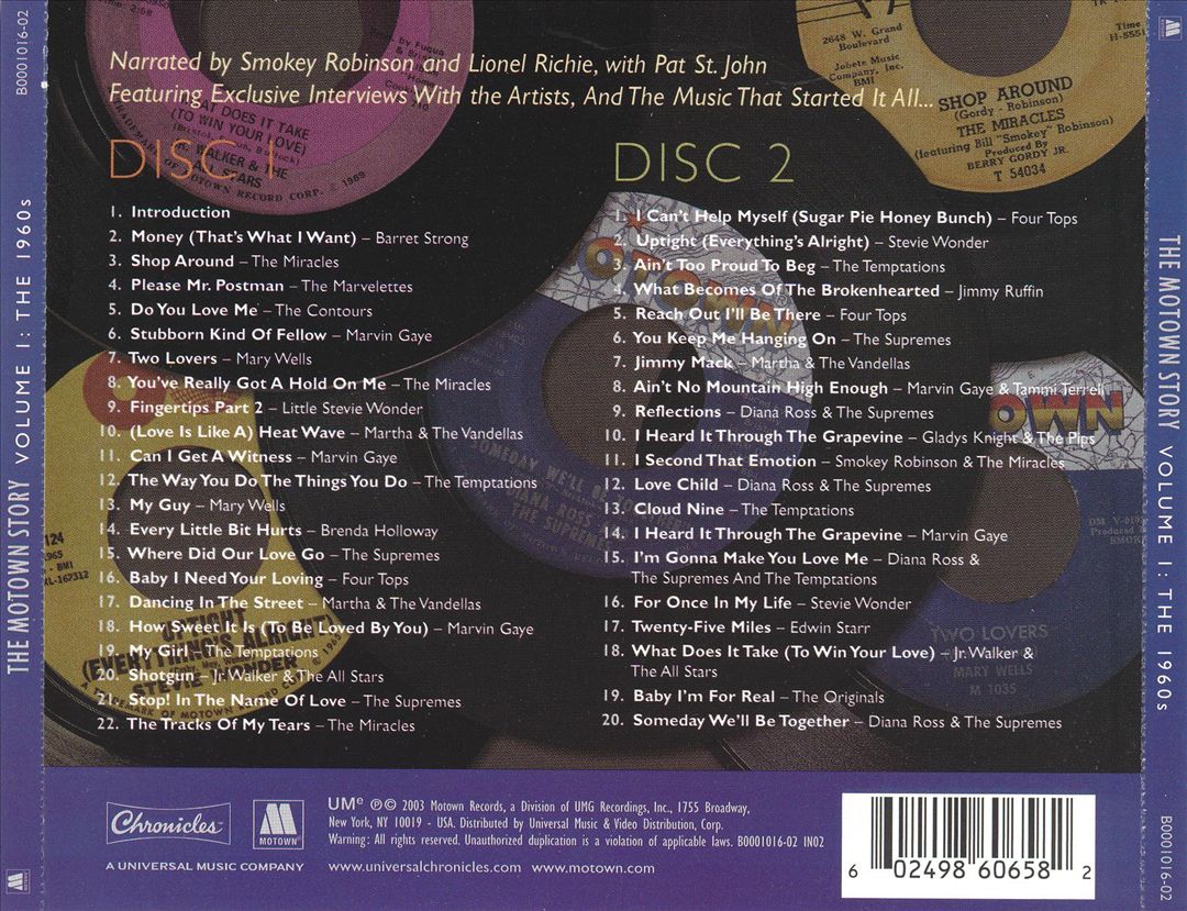 Motown Story, Vol. 1: The Sixties cover art