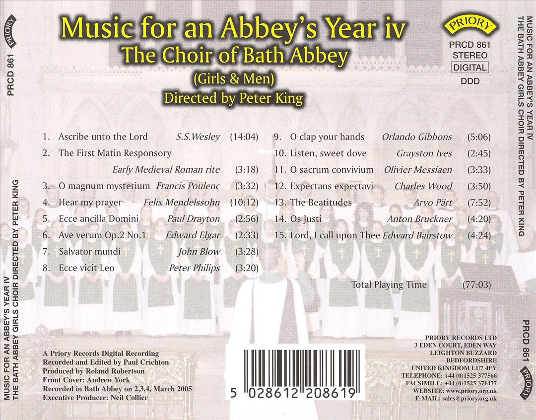 Music for an Abbey's Year, Vol. 4 cover art