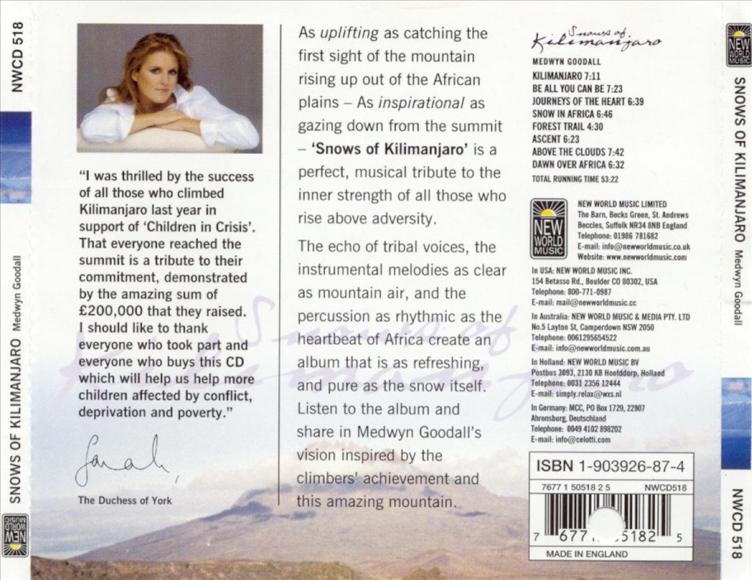 Snows of Kilimanjaro cover art