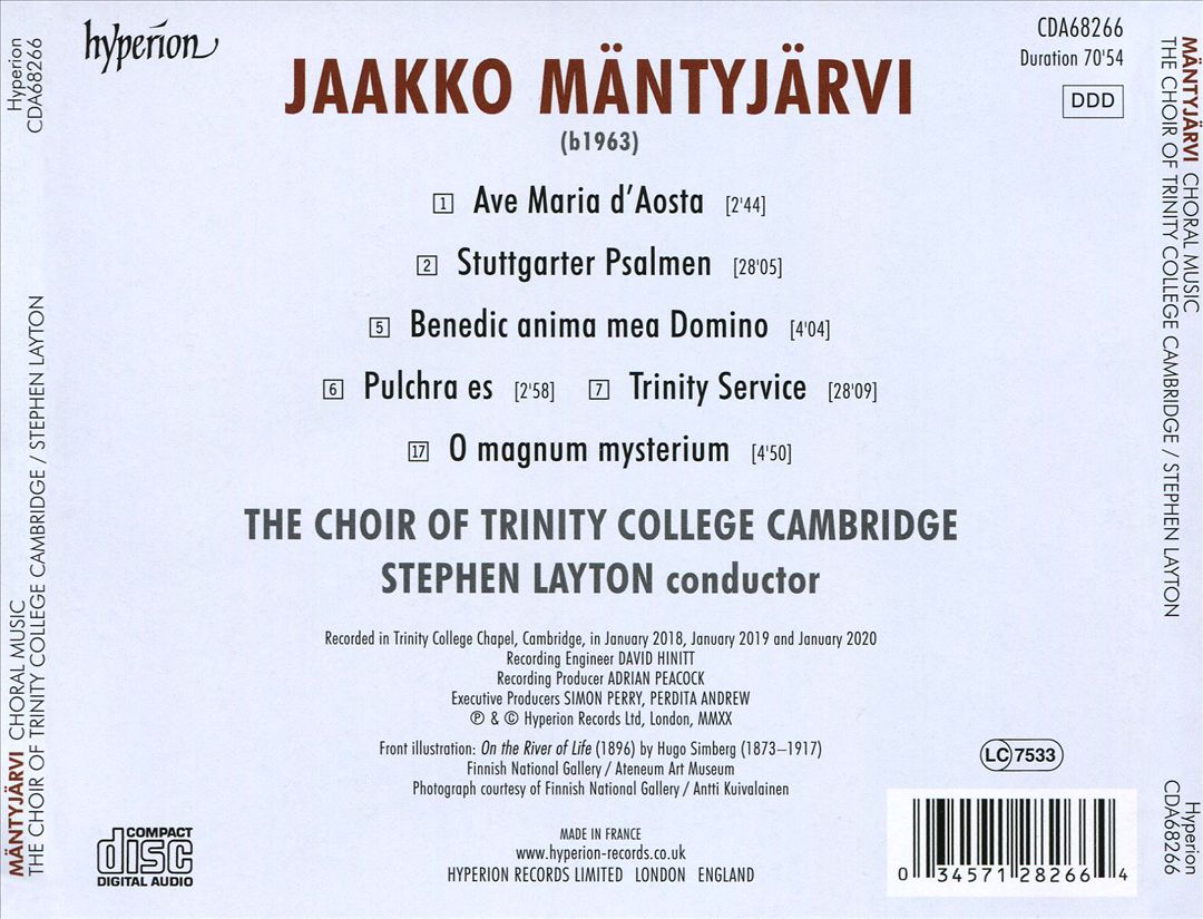 Mäntyjärvi: Choral Music cover art