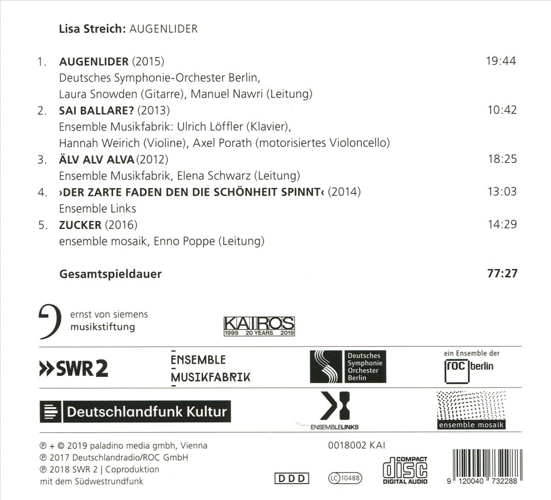 Lisa Streich: Augenlider - Mit einer Novelle von Hartmut Lange cover art