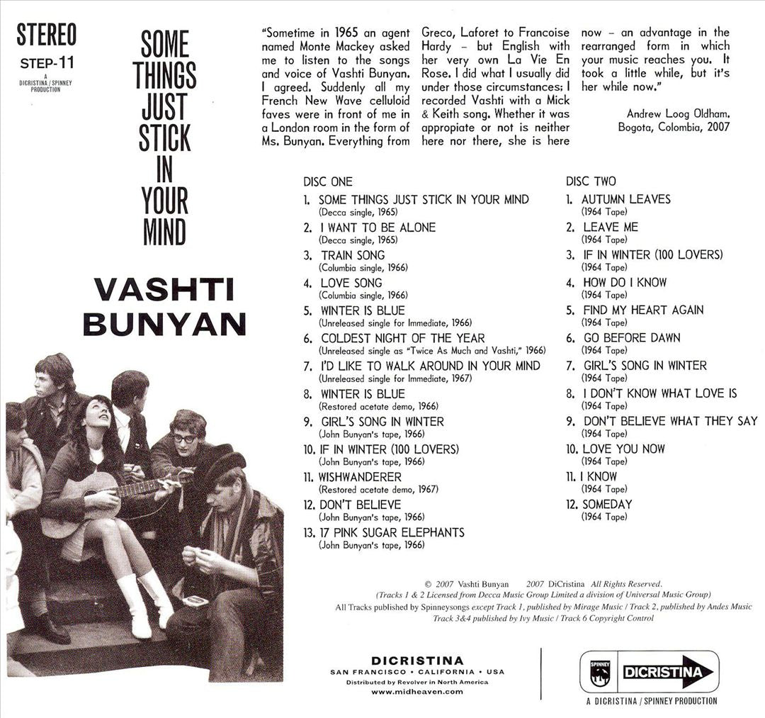 Some Things Just Stick in Your Mind: Singles and Demos 1964-1967 cover art