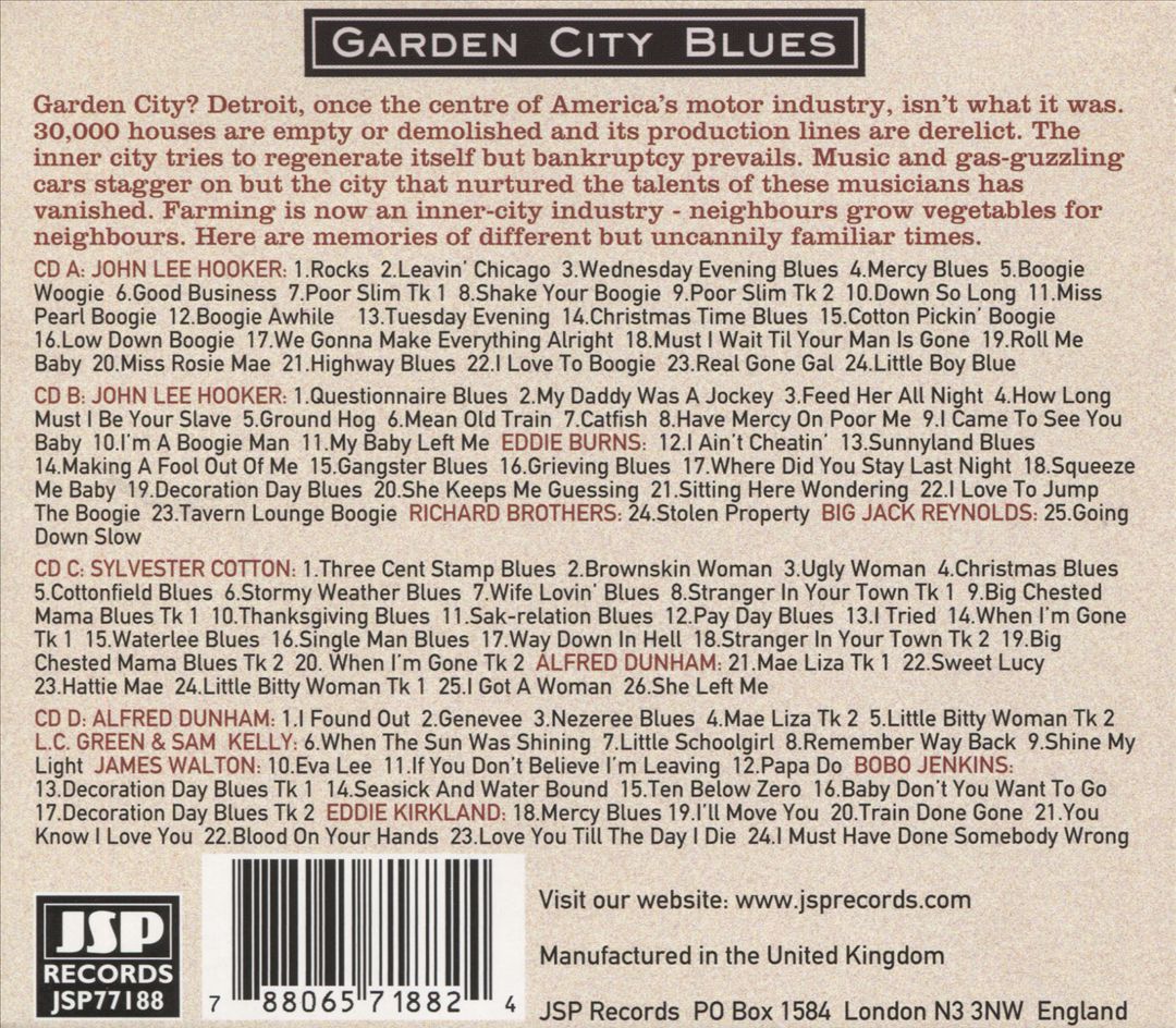 GARDENCITYBLUESDETROITSJUMPINGSCENE19481960 cover art