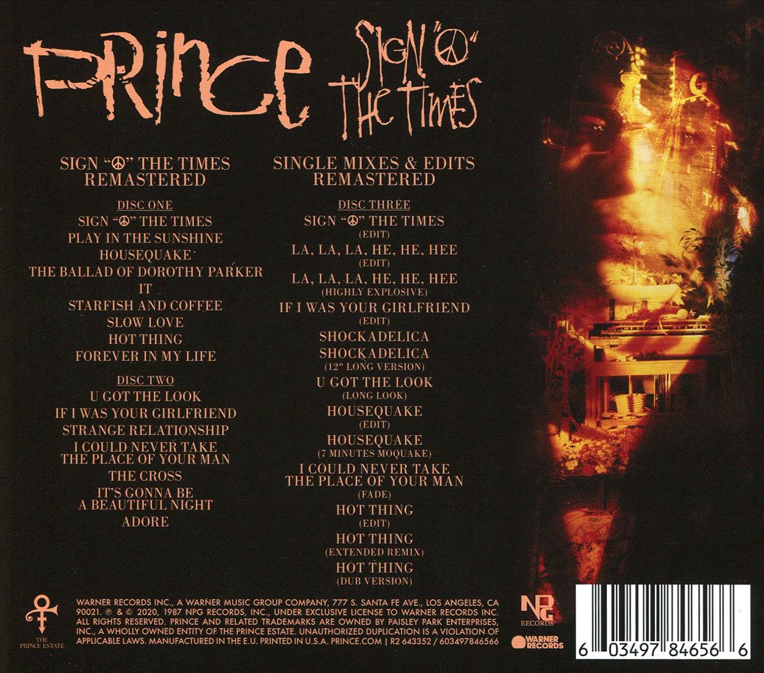 Sign 'O' the Times cover art