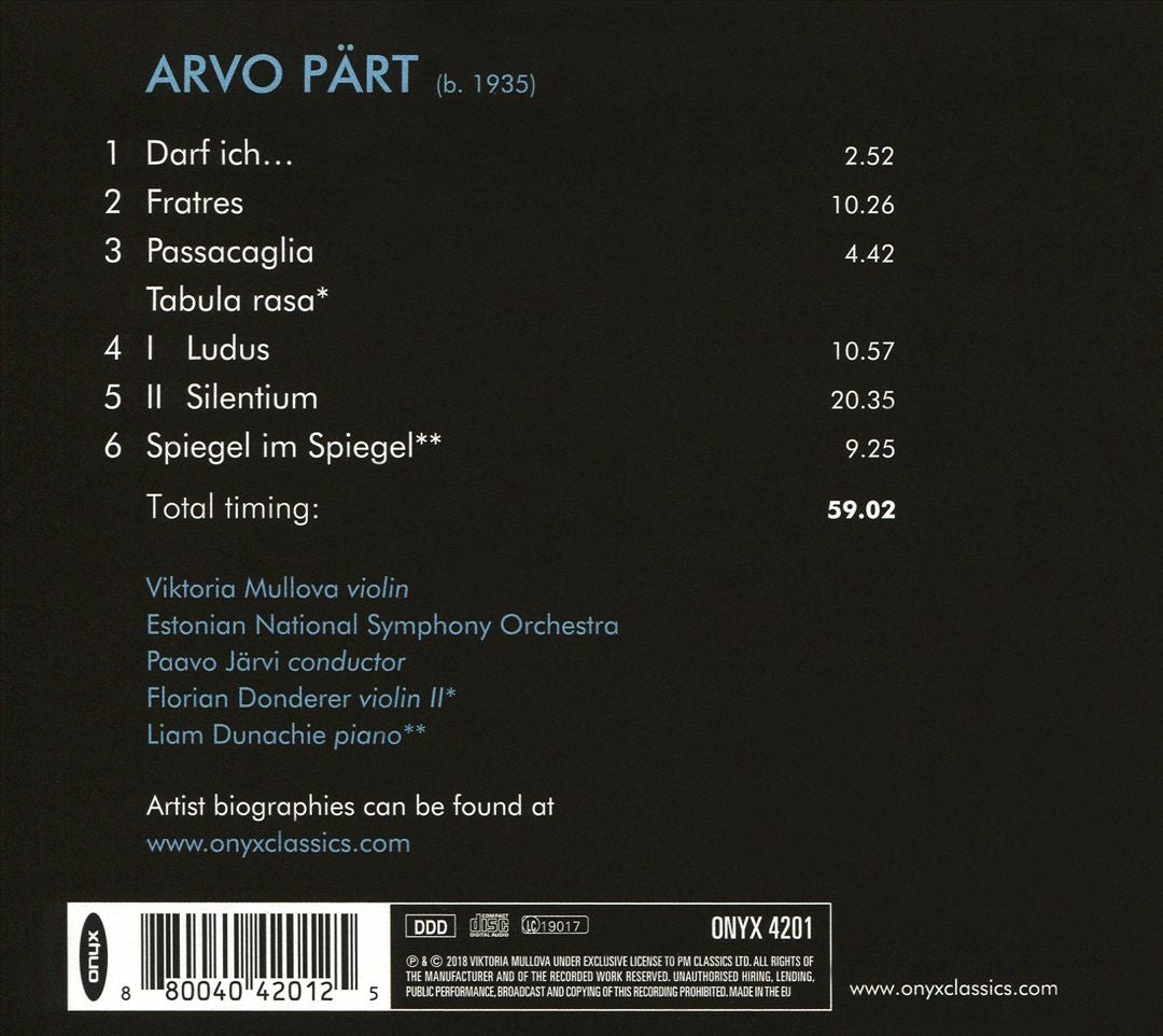 Arvo Pärt cover art