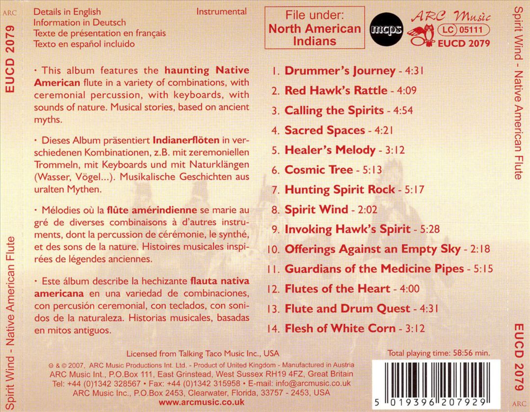 Spirit Wind: Native American Flute cover art