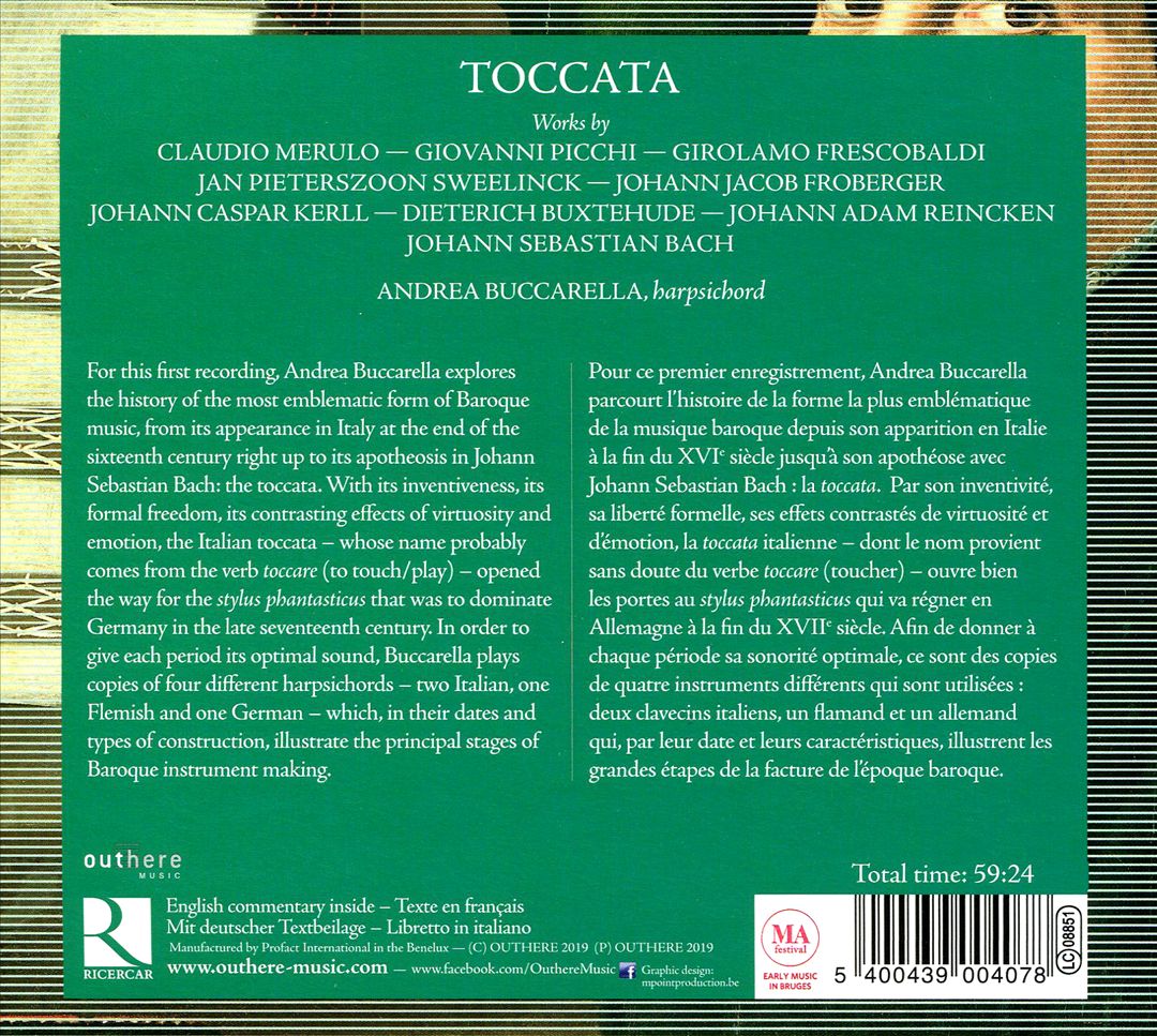 Toccata: From Claudio Merulo to Johann Sebastian Bach cover art