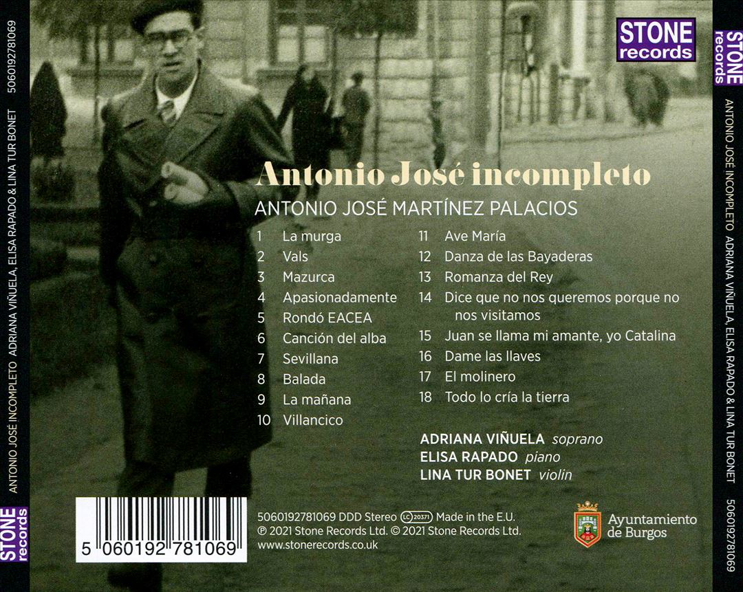 Antonio José incompleto cover art