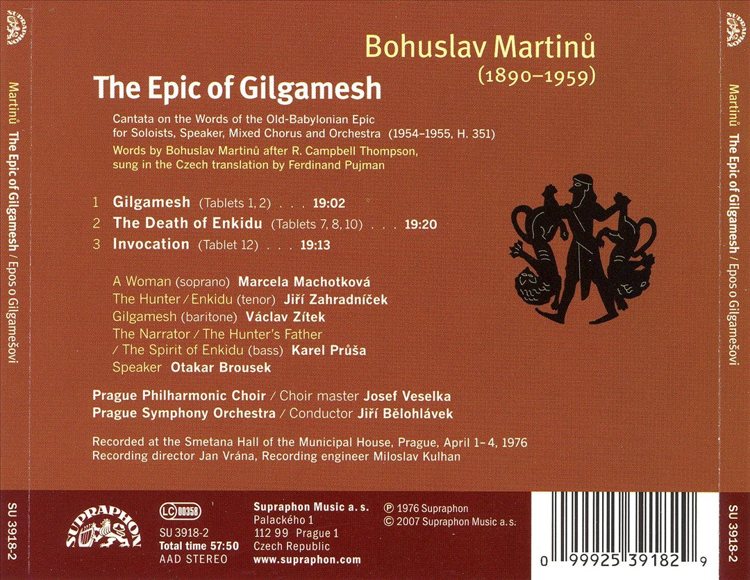 Martinu: The Epic of Gilgamesh cover art