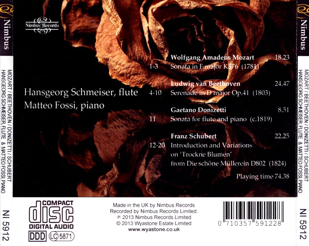 Schubert: Variations on 'Trockne Blumen' cover art