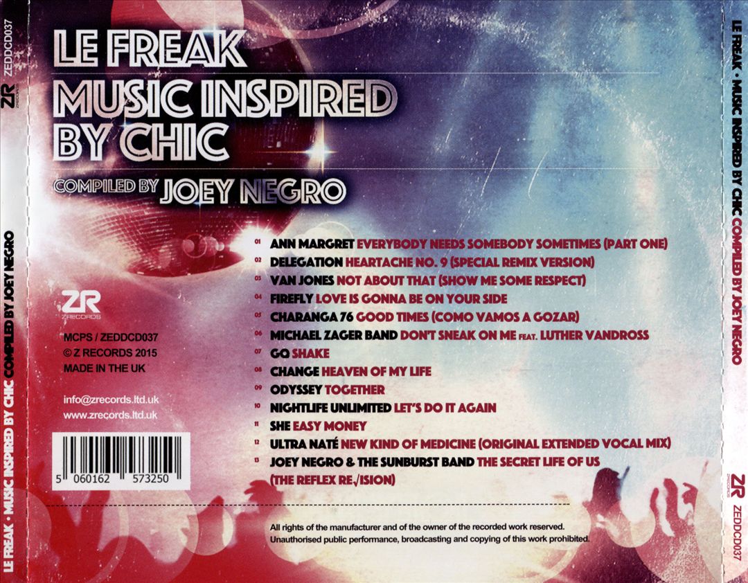 Freak: Music Inspired by Chic cover art