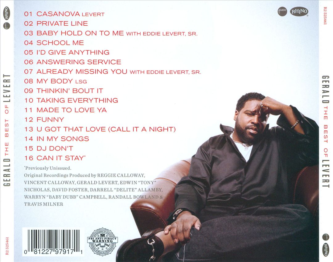Best of Gerald Levert cover art