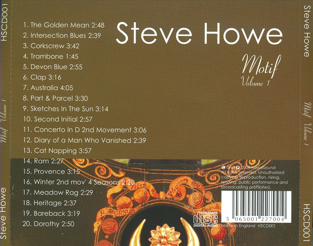 Motif, Vol. 1 cover art