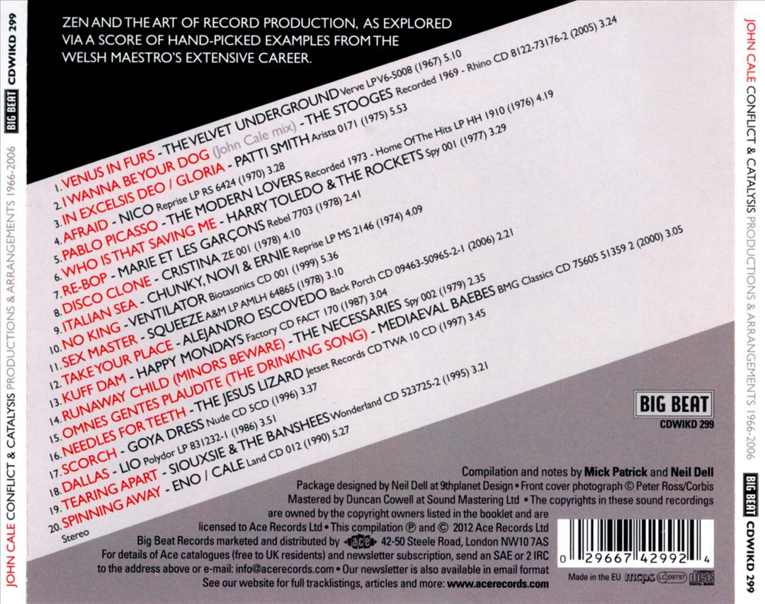 Conflict & Catalysis: Productions & Arrangements 1966-2006 cover art