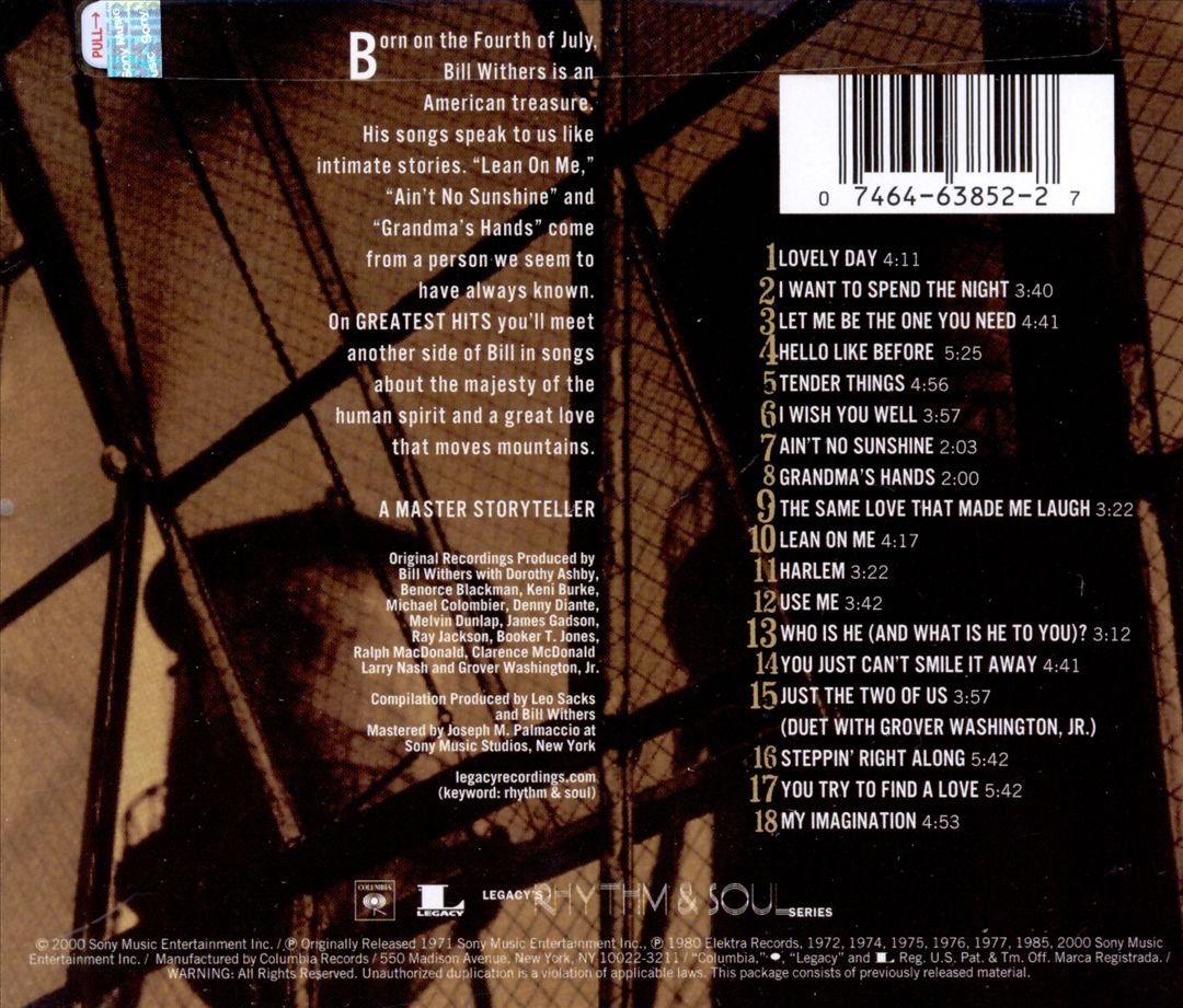 Best of Bill Withers: Lean on Me cover art