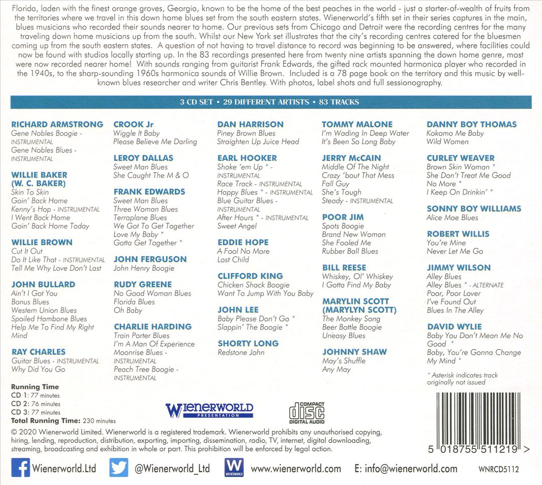 Down Home Blues: Miami, Atlanta & the South Eastern States: Blues in the Alley cover art