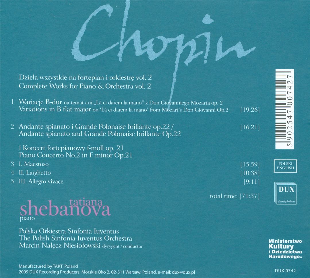 Chopin: Complete Works for Piano & Orchestra, Vol. 2 cover art