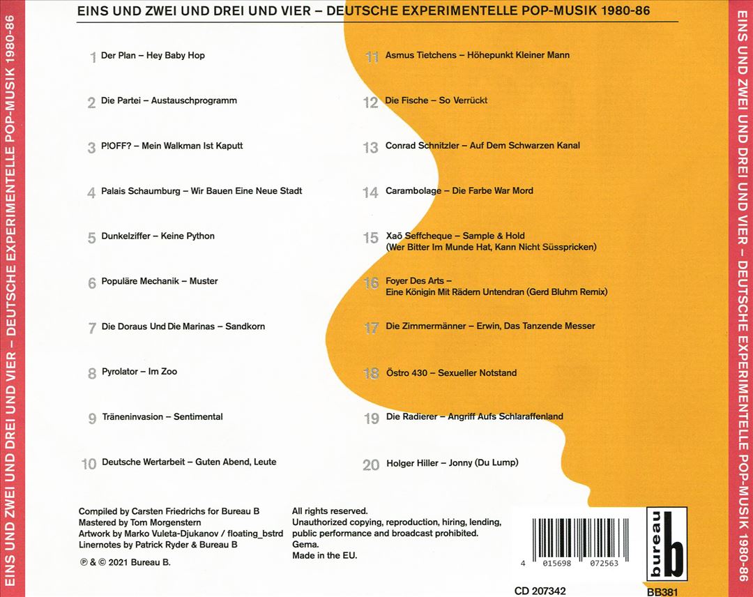Eins und Zwei und Drei und Vier Deutsche Experimentelle Pop-Musik 1980-86 cover art