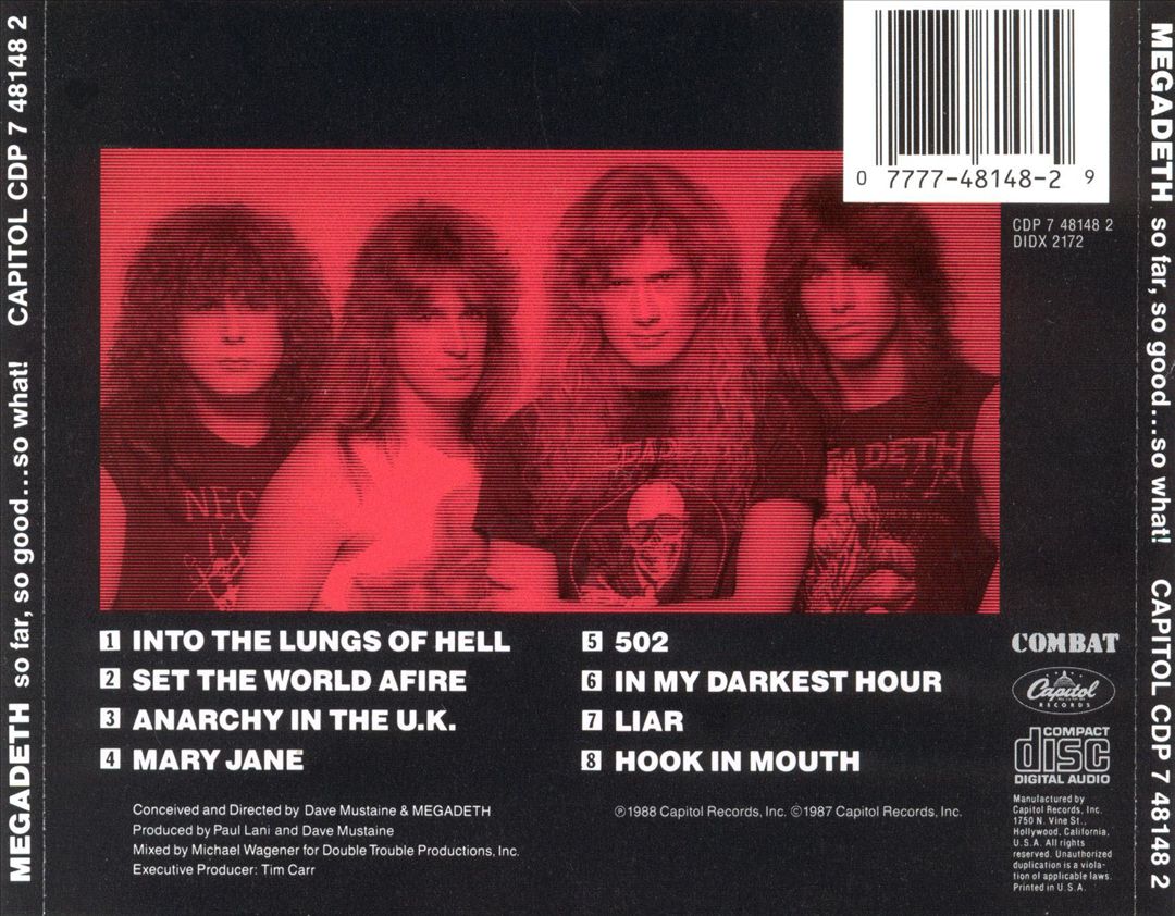 So Far, So Good...So What! cover art