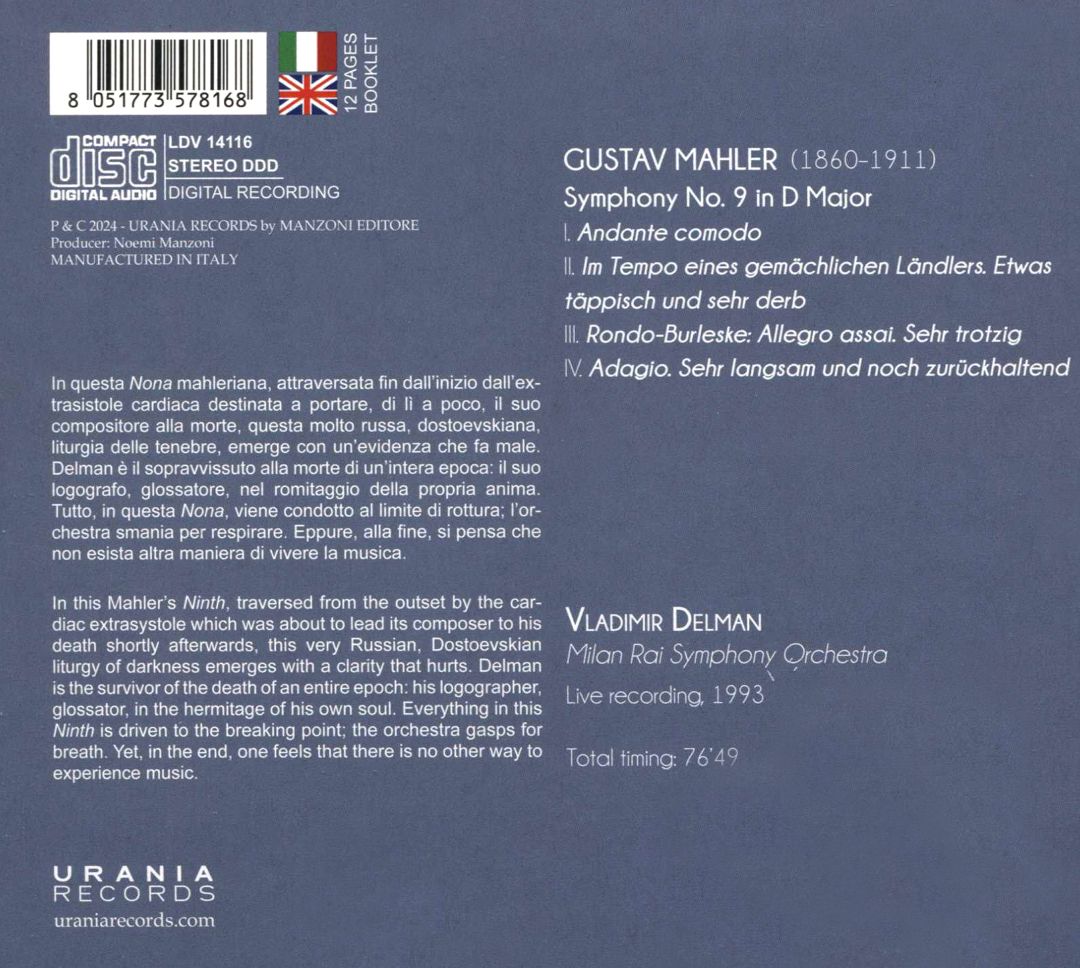 GUSTAVMAHLERSYMPHONYNO9 cover art
