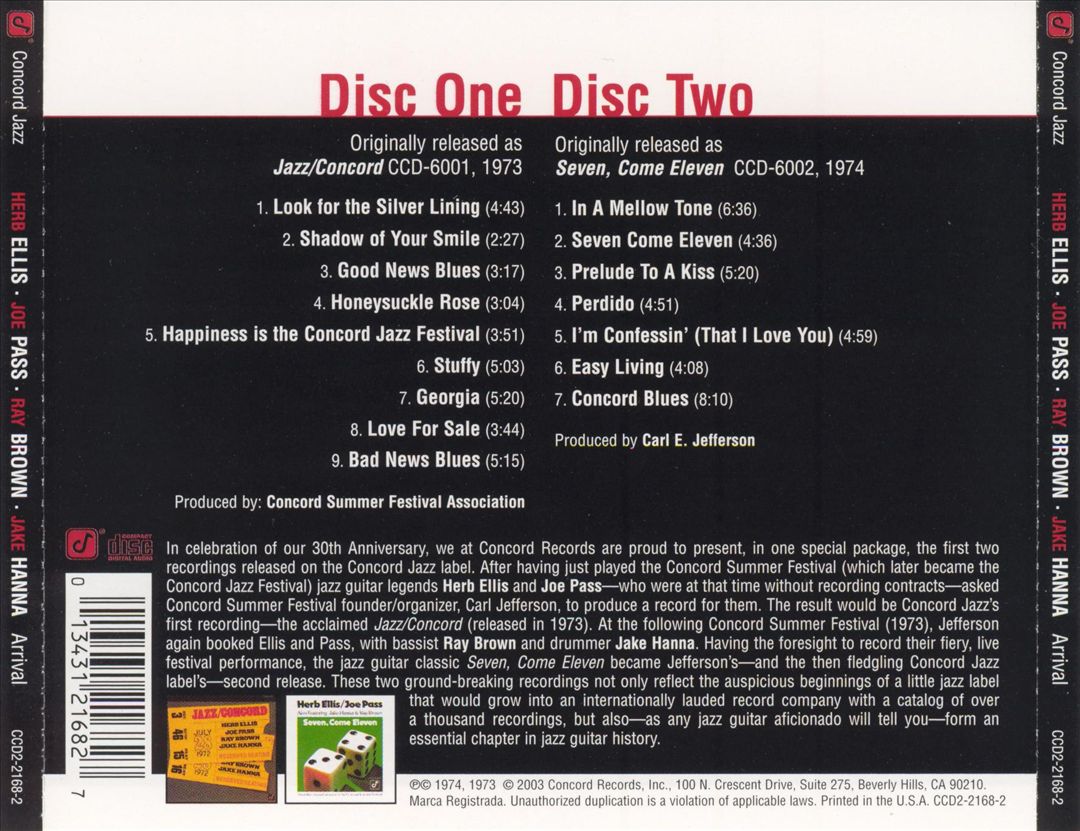 Arrival: Jazz/Concord/Seven, Come Eleven cover art