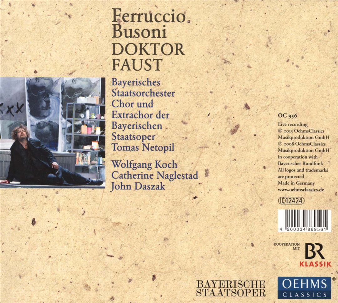 Busoni: Doktor Faust cover art