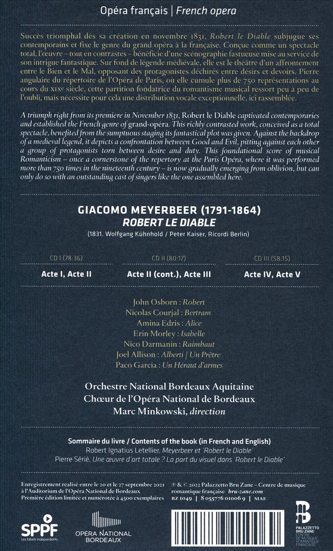 Giacomo Meyerbeer: Robert le Diable cover art