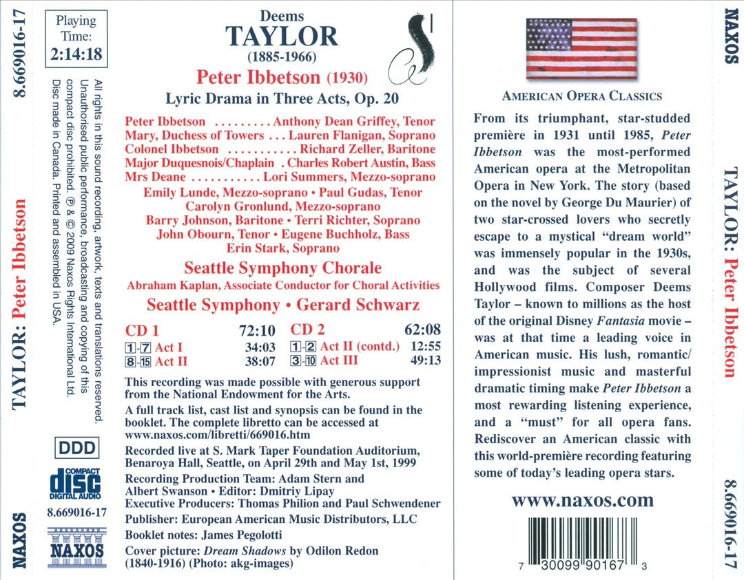 Deems Taylor: Peter Ibbetson cover art