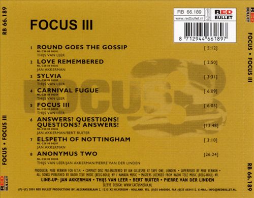 Focus III cover art