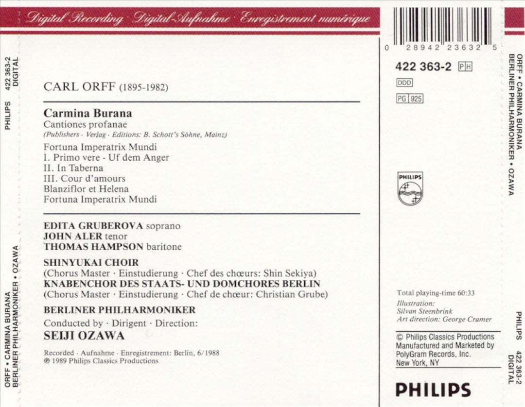 Orff: Carmina Burana cover art