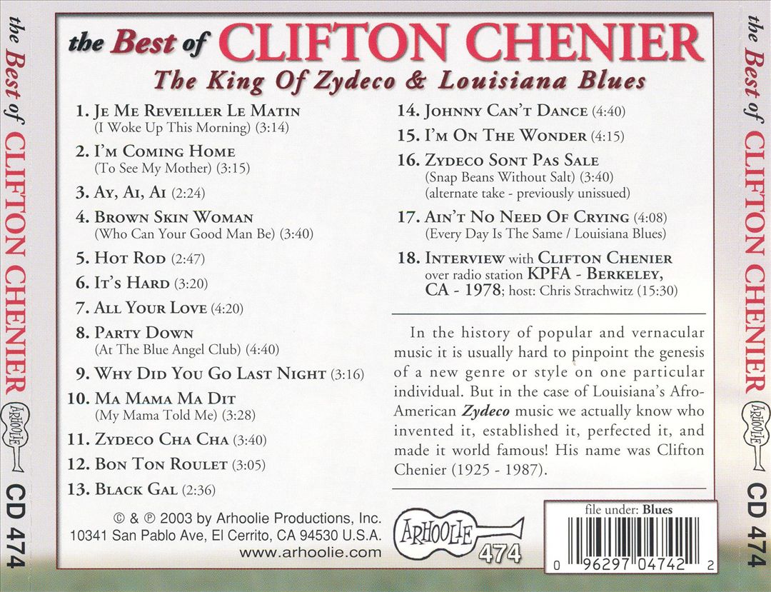 Best of Clifton Chenier cover art