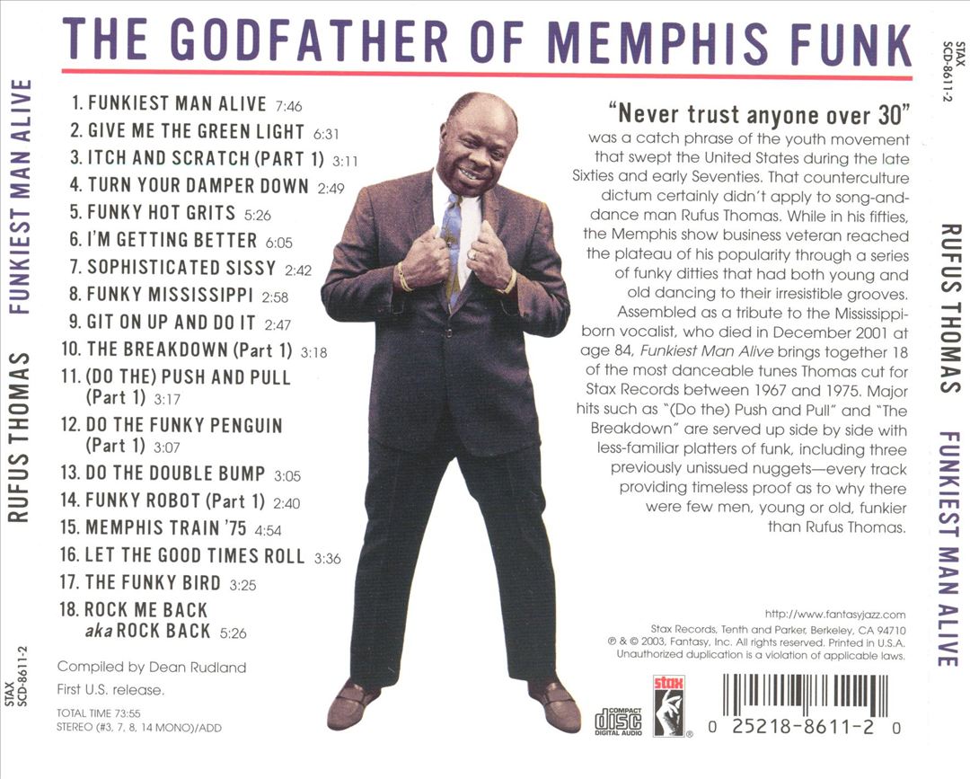 Funkiest Man Alive: The Stax Funk Sessions 1967-1975 cover art