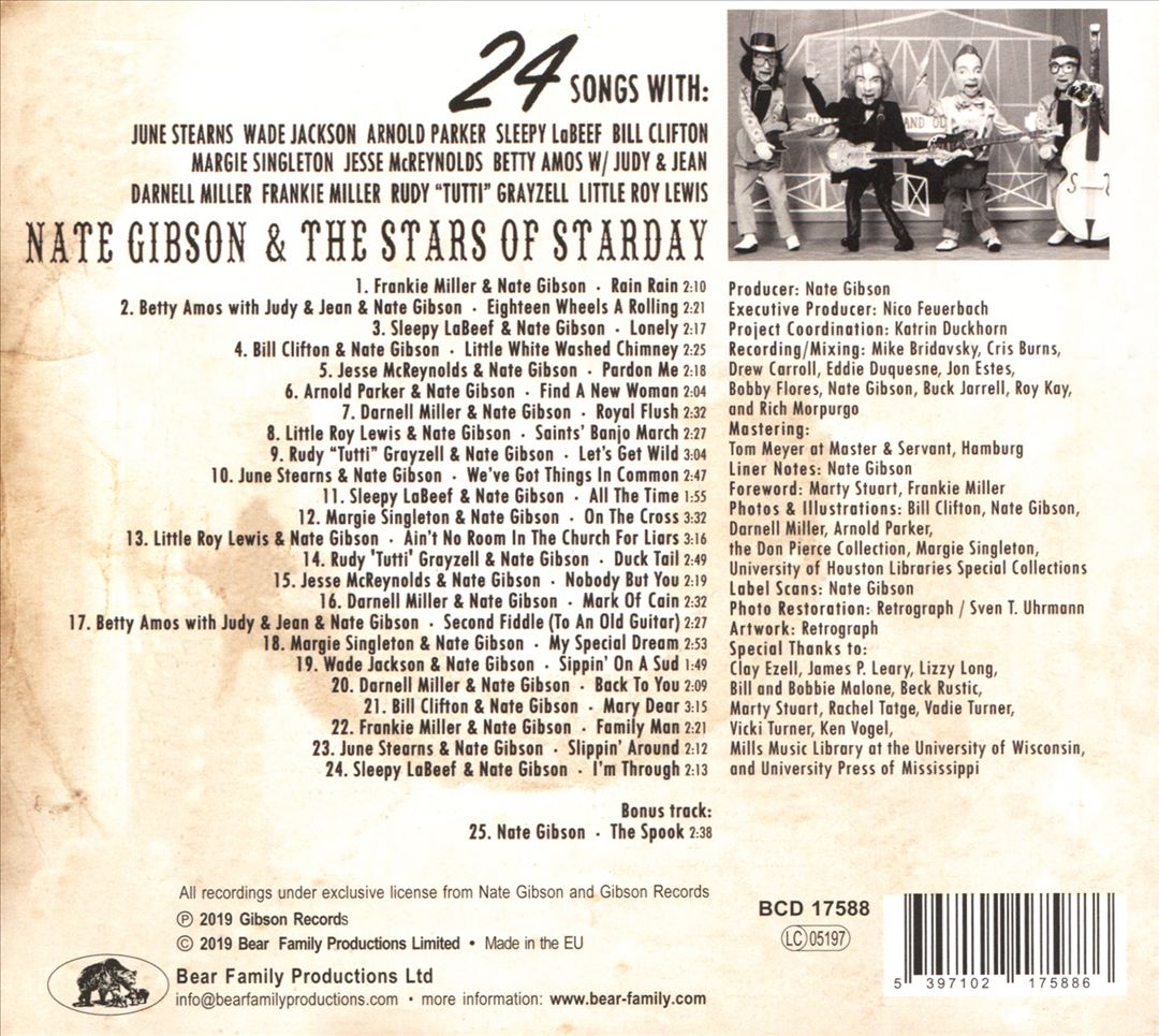 Nate Gibson & The Stars of Starday cover art