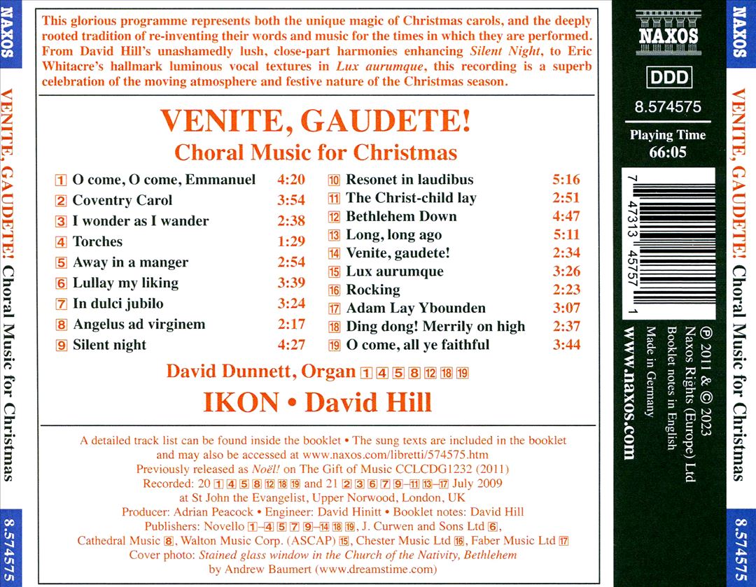 Venite, Gaudete!: Choral Music for Christmas cover art
