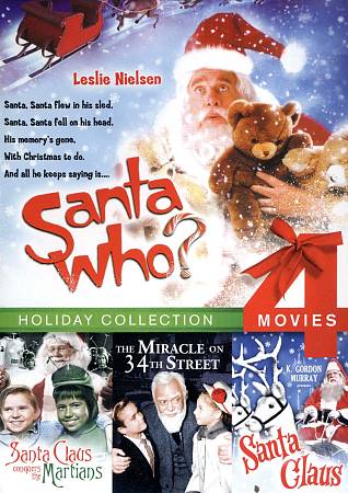 Santa Who?/Santa Claus Conquers the Martians/Santa Claus/Miracle on 34th Street cover art