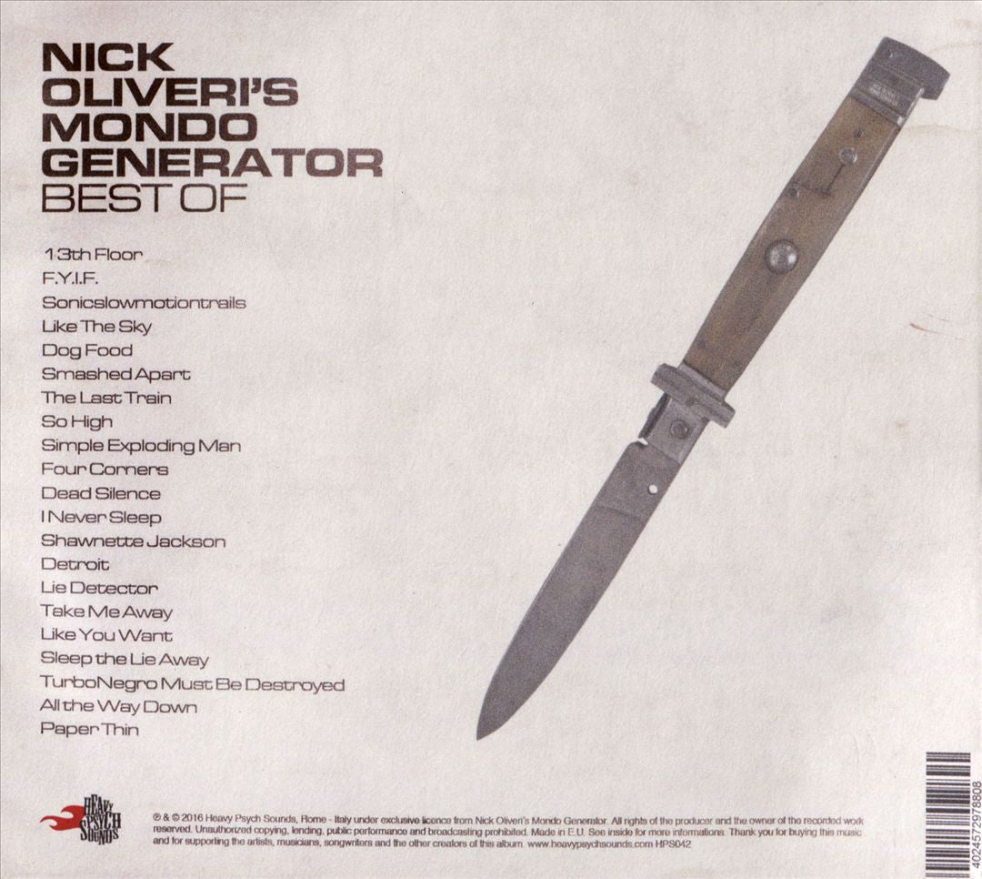 Best of Nick Oliveri's Mondo Generator cover art