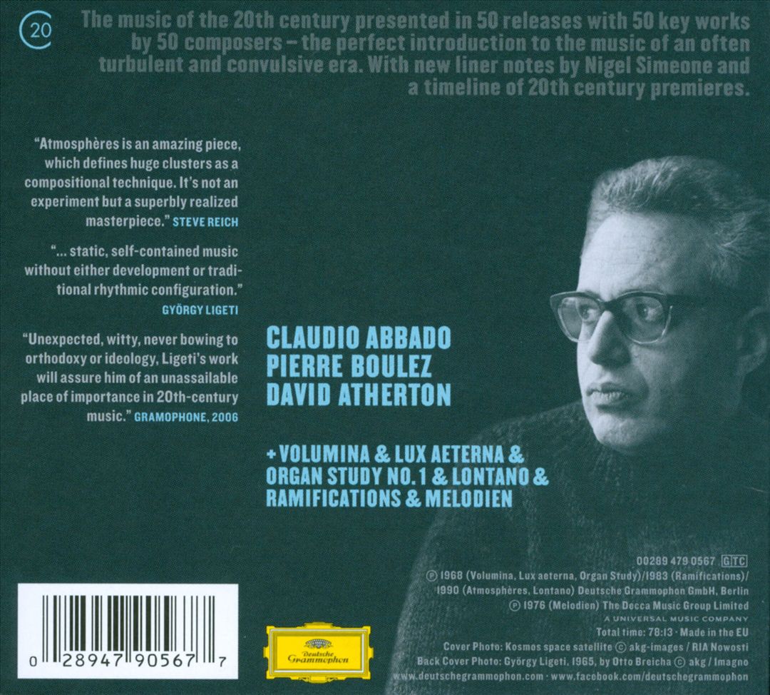 Györgi Ligeti: Atmosphères cover art